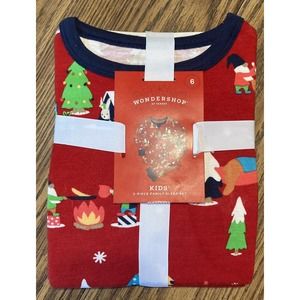 Wondershop Gnomes 2-Piece Christmas Family Pajamas Set Size 6 Big Kid